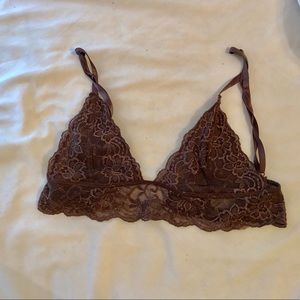 Beautiful Lace Bralette by Anemone in Brown